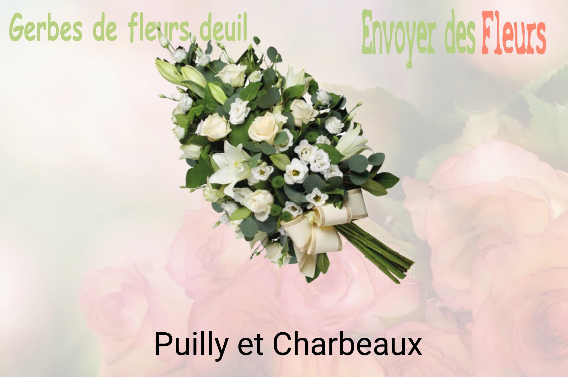 Gerbe de fleurs de deuil livrée à Puilly-et-Charbeaux